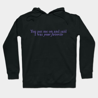 Purple Lyrics Hoodie